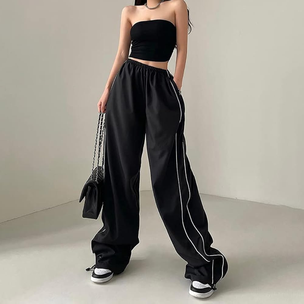 Amazon.com: Alafime Grunge Jogger Pants Gothic High Waist